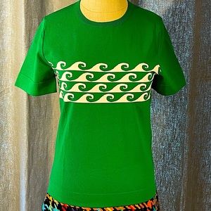 Tory Sport Green Short Sleeve Top